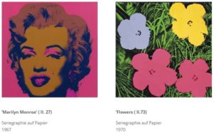 Andy Warhol, Marilyn / Flowers, Galerie Jeanne